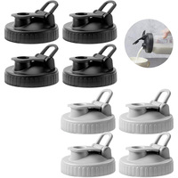 Couvercles verseurs pour bocaux Mason à large ouverture, couvercles hermétiques à clapet pour la mise en conserve, pour verser des sauces et des vinaigrettes