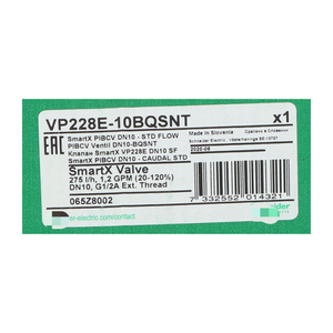 VP228E-10BQSNT électrique SmartX Valve Nouveau NFP - Product Image 2