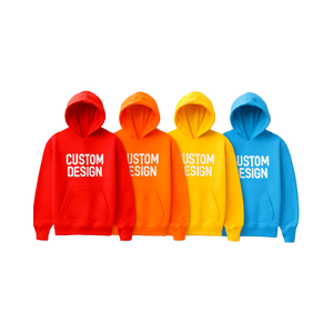 เสื้อฮู้ดผ้าฝ้ายโพลีเอสเตอร์สำหรับผู้ชายผ้า500gsm 300แกรมออกแบบได้ตามต้องการมีฮู้ดแบบสวมหัวทรงโอเวอร์ไซส์พิมพ์ลายนูนโลโก้สำหรับทุกเพศ - Product Image 1