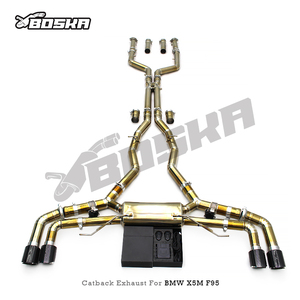 Système d'échappement Boska Valvetronic OEM pour X5M/X6M F95/F96 4.4TT 2020-2024, tuyau en titane léger, silencieux, son dynamique - Product Image 6