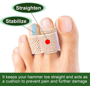 Grosir bandana pemisah jari kaki pemisah jari kaki pemisah jari besar peregang jari kaki perban dapat disesuaikan pemisah jari kaki - Product Image 2