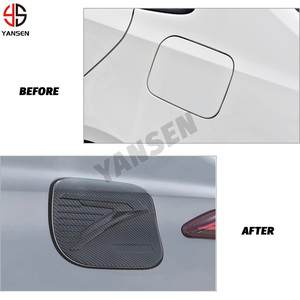 Tapa de tanque de combustible de fibra de carbono, pegatina de cubierta embellecedora para Toyota Corolla Cross 2021 - Product Image 5