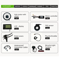 Kits de conversion de vélo électrique Salimotor abordables 48V, 52V, 60V, 72V avec moteurs : 500W/750W/1000W/1500W/2000W Vélos électriques