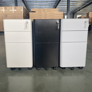 A4/Letter/Legal Compact Slim Portable <strong>File</strong> Office Storage Cabinet <strong>3</strong> Drawer Metal Office Cabinet - Product Image 3