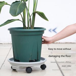 Élevez votre jardin: grands pots de <span class=keywords><strong>fleurs</strong></span> en plastique élégants avec base à <span class=keywords><strong>roulettes</strong></span> et plaques de transport - Product Image 5