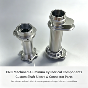 Componentes de Alta Precisión Mecanizados por CNC: Base de Brida, Casquillo de Eje, Conector de Brida, Buje, Componentes Torneados de Precisión - Product Image 1