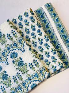 Tela multicolor al por mayor tela India textil 100% algodón tela de ropa Material Floral bloque de mano + Serigrafía - Product Image 3