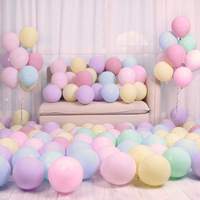 Ballons en latex pastel macaron 5 10 12 18 36 pouces, ballons de couleur bonbon pour la décoration de fête d'anniversaire, de mariage