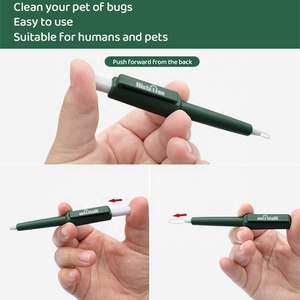 Logo personnalisé Produits de nettoyage pour animaux de compagnie Piège à puces en plastique Pet Tick Remover Tools Pen - Product Image 4