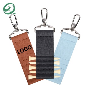 Oem Odmカスタムブランクポータブルパーソナルゴルフポーチバッグタグ収納5ティーキャリアギフトアクセサリーPUレザーゴルフティーホルダー - Product Image 6