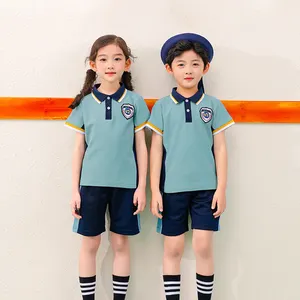 Personalizado al por mayor niños uniformes de escuela primaria diseño Japón Escuela Secundaria colores niños niñas camisa blanca vestido pantalones uniforme