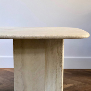 MUEBLES KUMUSI, mesa moderna de diseño profesional, sala de conferencias personalizada, mesa de comedor <span class=keywords><strong>para</strong></span> <span class=keywords><strong>10</strong></span> <span class=keywords><strong>personas</strong></span>, Mesa de Piedra travertino natural <span class=keywords><strong>para</strong></span> Cena - Product Image 4