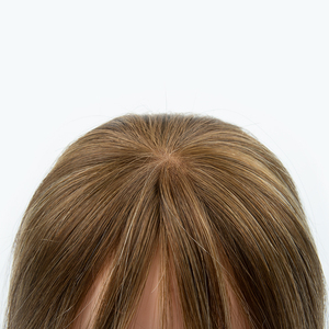 ท็อปเปอร์ผมแท้จากรัสเซีย ฐานลูกไม้ 3*5 นิ้ว พร้อมหน้าม้า 100% แท้ ดูเป็นธรรมชาติ - Product Image 6