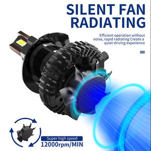 Caja de Empaque Personalizada, Faro Delantero LED para Auto SFIDA V18 120W 6000K H4 H7 12000 Lúmenes, Alta Potencia, Remanufacturado, Ajuste Universal - Product Image 2