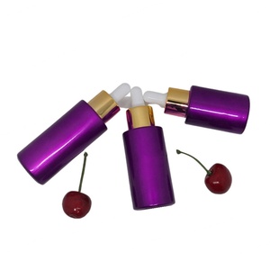 Customized 20ml 30ml 50ml 60ml 80ml 100ml Flat Shoulder Essential Oil Serum Eye <b>Drop</b> Frost Pearl White Glass Dropper Bottle Pink - Product Image 6