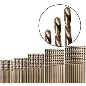 1.0-3mmコバルトコーティングドリルビット高速度鋼ツイストドリルビットセットウッドメタルホールカッター電動工具Brocas Broca De Cobalto