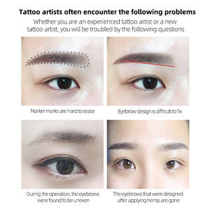 Guide de sourcils en silicone, bande de formage DIY, autocollant auxiliaire pour sourcils, aide à la positionnement pour microblading, accessoires de maquillage permanent des sourcils - Product Image 4