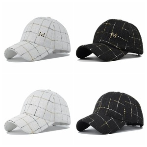 Small Geometric Outdoor <b>Baseball</b> <b>Cap</b> Four Seasons Fashion Adult Street 100% Cotton Corduroy Common 3D Embroidery Metal New High - Product Image 2