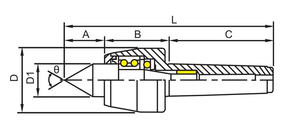 Morse Taper Live Center pour tour Tail stock mt5 live centre morse taper 5mt tour de précision - Product Image 4