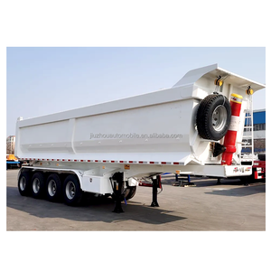 3 ejes Heavy Duty 45 CBM Meter Camión volquete lateral 40 50 60Ton Volquete trasero <span class=keywords><strong>Camiones</strong></span> <span class=keywords><strong>de</strong></span> semirremolque a la venta - Product Image 4