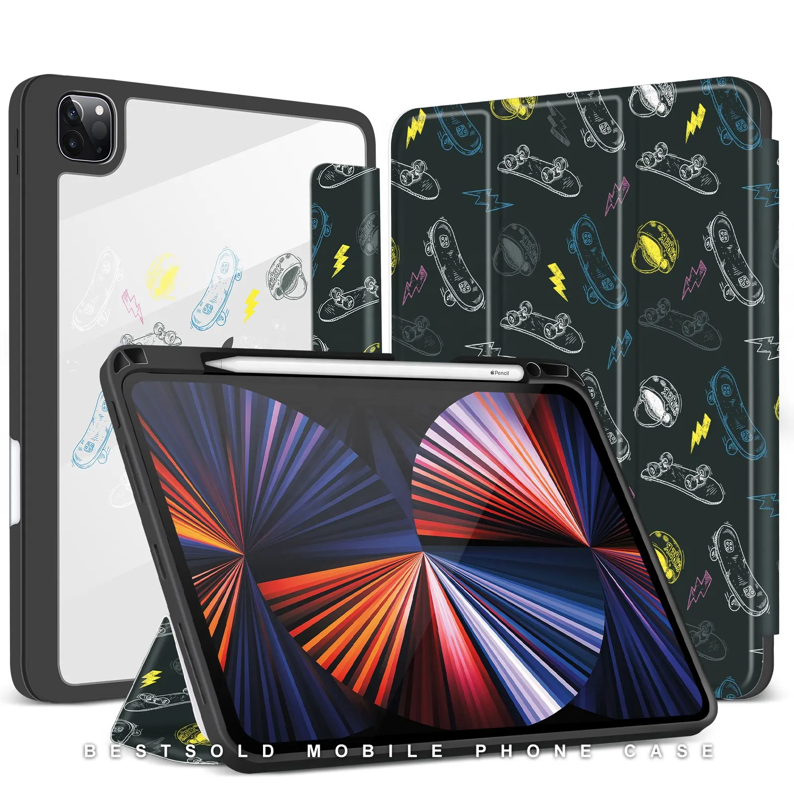 Custodia morbida per Tablet in TPU con stampa IMD personalizzata per iPad custodia Smart Cover da 12.9 pollici per Cover per iPad 2019/2020/2021