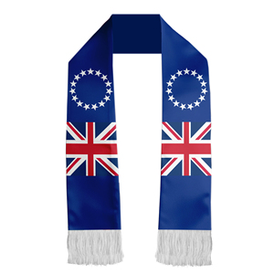 2026 Customizable Design of Cook Islands Election Flag 17*135cm Fan Election Scarf Flag Polyester Scarf