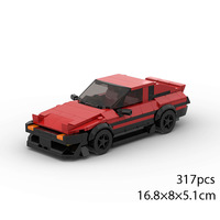 Briques de construction compatibles de marque, petites pièces en plastique, voiture de course de luxe MOC, jouet éducatif à assembler soi-même pour enfants