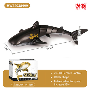 Bateau télécommandé HW 2.4G à 6 canaux, modèle de <span class=keywords><strong>requin</strong></span> marin pour jeux aquatiques, avec une portée de 30 à 40 m, piles incluses pour enfants - Product Image 3