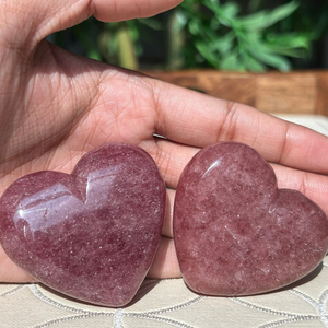Vente en gros de pierres de quartz fraise en forme de cœur, pierres naturelles polies pour la décoration intérieure et les cadeaux de fêtes - Product Image 6