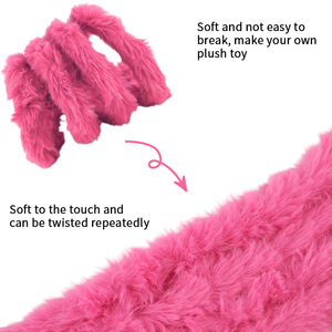 Scovolini Morbidi Effetto Pelliccia Sintetica Premium per Creare Animali <span class=keywords><strong>di</strong></span> Peluche Realistici, Orsetti e Giocattoli Sicuri per Neonati - Product Image 3