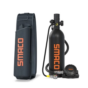 ถังดำน้ำขนาดเล็ก SMACO S400Plus ความจุ 1 ลิตร 200 บาร์ แบบพกพา พร้อมเกจวัดแรงดันแบบขยาย สำหรับดำน้ำตื้น - Product Image 1