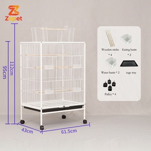 Nouvelle Arrivée Usine : Cage Sécurisée pour Oiseaux de Compagnie avec Forme de Toit Spécifique et Porte Anti-évasion - Product Image 2