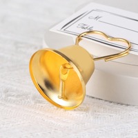 Fournitures de fête, décorations pour la maison, ornements, petits cadeaux, clochettes en acier inoxydable, porte-cartes de messages, porte-cartes de visite