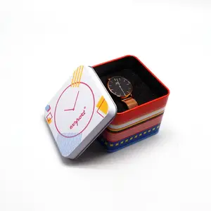 China Supplier Best Selling Square Metal Gift Jewelry Watch Tin Box metal tin box