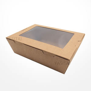 Caja <span class=keywords><strong>de</strong></span> embalaje desechable para panadería, logo impreso personalizado, grado alimenticio, pastel, donut, pizza, Hamburgo - Product Image 2