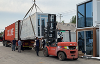 Maison préfabriquée de luxe extensible en conteneur, structure en acier pliable, mini-maison portable, application résidentielle et commerciale