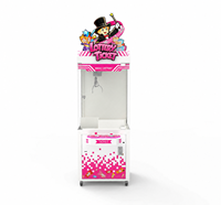 Machine à griffes d'arcade commerciale en plastique à monnayeur pour enfants, avec fonction de capture de cadeaux en anglais