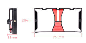 Kit de Rig <span class=keywords><strong>Cage</strong></span> Vidéo à Poignée Multi Sabots 1/4 Interface pour Caméra Smartphone à Main Support de Fixation pour <span class=keywords><strong>iPhone</strong></span> 14/13/12/<span class=keywords><strong>11</strong></span>/X <span class=keywords><strong>Pro</strong></span> Max - Product Image 6