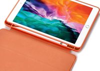 Étui antichoc de couleur orange pour iPad 7/8/9ème génération, étui pour tablette avec porte-stylet, 10,2 pouces, 9ème/8ème/7ème génération