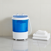 Mini All in One Washing Machine Semi Automatic Household Washer for Underwear Socks Baby Clothes Shoe Washing