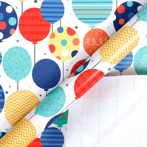 Kích Thước Lớn Cuộn Giấy Dễ Thương Phim Hoạt Hình Hạnh Phúc Món Quà Sinh Nhật Gói Giấy Đôi Bên Cho Giáng Sinh Kỳ Nghỉ Gói Cho Hoa - Product Image 4