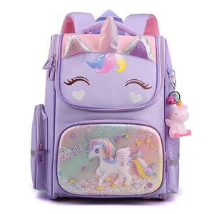 2023 nueva llegada marca local niños niñas mochilas de escuela primaria mochila de dibujos animados para niños <span class=keywords><strong>con</strong></span> banda reflectante - Product Image 3