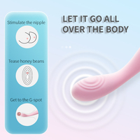 G-Punkt Vibrator weibliche Doppelkopf wiederauf ladbare starke Schock neckt Klitoris Stimulation Massage AV-Stick Masturbation sband