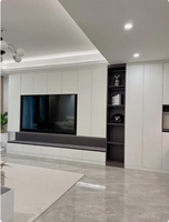 Venta directa del fabricante: Mueble de TV moderno, ajustable, duradero y ecológico para sala de estar, mueble de interior.