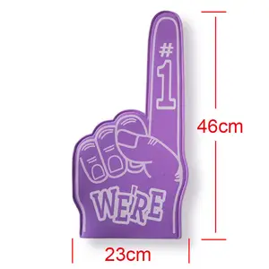 Custom Logo Printed Cheering Foam Fingers Professional Big EVA/Sponge Foam Cheering Foam Hand