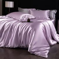 Parure de lit de luxe tissée moderne en polyester, très demandée, pour lit King et Queen, avec drap-housse et couette pour mariage