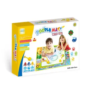 Funny Game Stamp Set with Pens Water Painting Mat Kids Coloring Doodle Drawing Mats