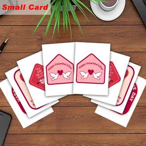 Carte de vœux personnalisée pour la Saint-Valentin, thème colombe et cœur, cartes de joyeux anniversaire, carte de vœux personnalisée pour message personnalisé |   Lui Elle - Product Image 2