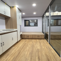Maison Conteneur Modulaire Personnalisable en Acier, Moderne, Préfabriquée, Mobile, Extérieure, Étanche, pour Jardin, Véranda et Salon