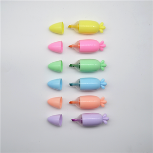 Mini ensemble de stylo fluorescent surligneur en forme de <span class=keywords><strong>carotte</strong></span> mignon non toxique - Product Image 4